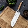Nóż Laguiole Santoku Olive 17 cm z deską do krojenia